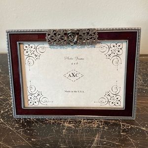 Beautiful medal and enamel picture frame.